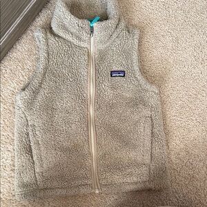 Patagonia Tan Sweatshirt with High Collar